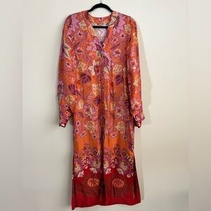Alexis Button Down Caftan/Dress. Pristine Condition. Size M